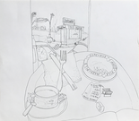 Intimité (Café beim Friedhof Pére Lachaise), 1982

Bleistiftzeichnung auf Papier, 24 x 27 cm, gerahmt
signiert (auf kleiner Gabel im Bild)

AUSRUFPREIS: 650.-